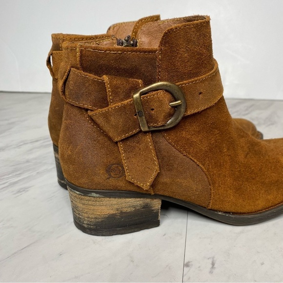 New! Born Morocco Brown Distressed Suede Bootie 6 1/2 - Picture 9 of 14